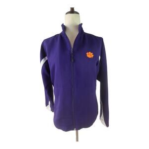 Russell Purple Clemson Activewear Zip Up Lined Jacket Size M